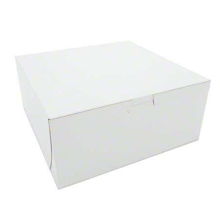 9X9X4 Lock Corner Bakery Box (200) count - Donut-Equipment.com