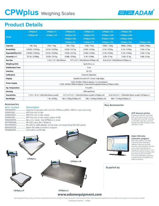 CPWplus 15 Bench Scale