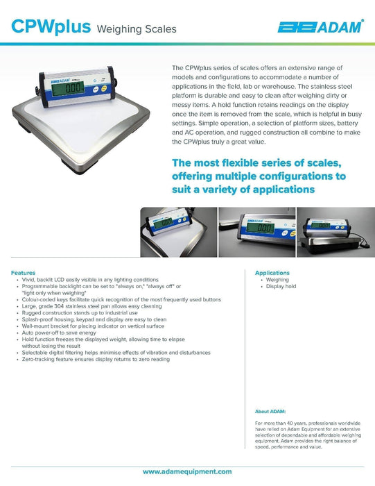 CPWplus 150P Bench Scale