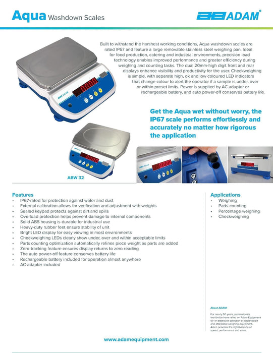 Aqua Washdown Scales ABW-16