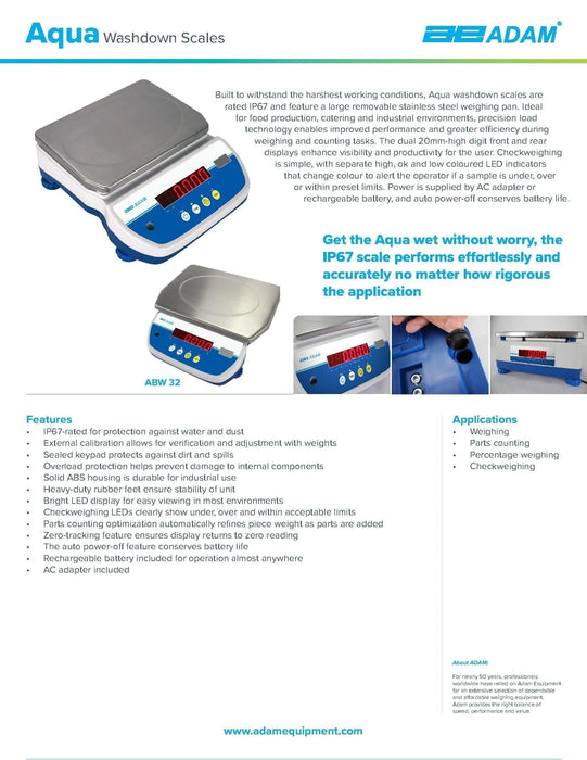 Aqua Washdown Scales ABW-32