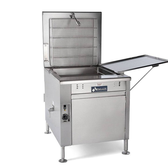 Avalon (ADF24G-BA) 24" x 24" Natural Gas Fryer, Electronic Ignition Right Side Drain Board With Submerger Screen