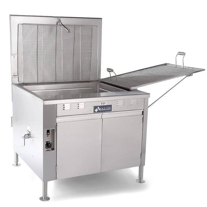 Avalon (ADF34-G-BA) 34" X 24" NATURAL GAS FRYER, ELECTRONIC IGNITION, Left Side Drain Board With Submerger