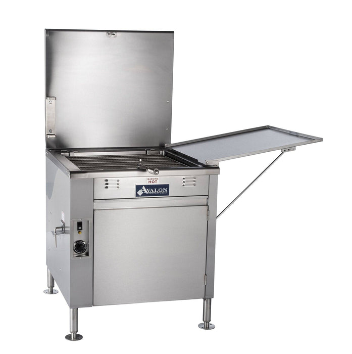 Avalon (ADF20-E) 20" X 20" Donut Fryer, Electric (3 phase), Right Side Drain Board with Submerge Screen