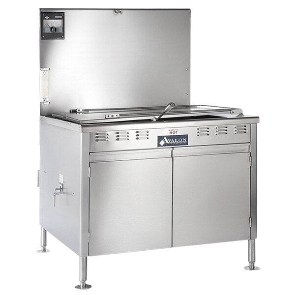 Avalon (ADF34-G) 34" x 24" NATURAL GAS FRYER, STANDING PILOT, No Power, Left Side Drain board