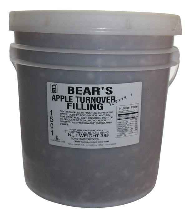 Bear Stewart Premium Apple Turnover Filling- 38 pound pail