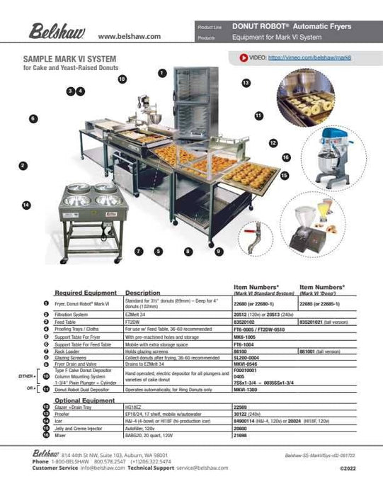 Belshaw Donut Robot® Mark VI Deep (2 variables in Variants)