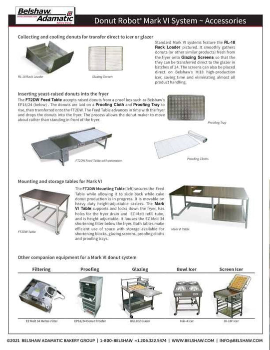 Belshaw Support table for Mark VI Fryer (MK6-1005)