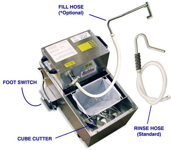 Belshaw EZMELT 18 Shortening Melter-Filter- comes standard with Fill and Rinse Hose