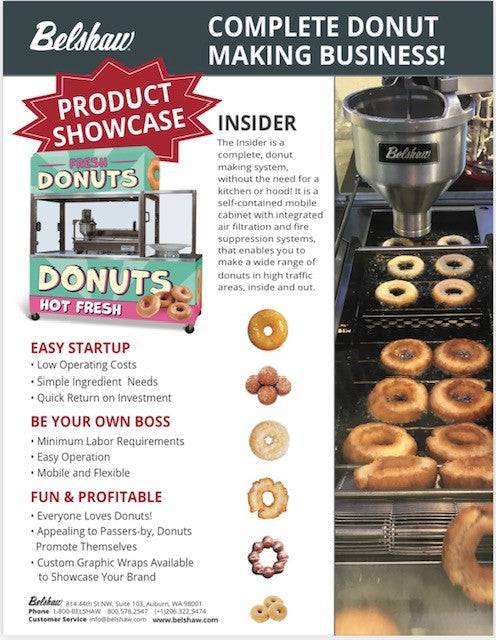 BELSHAW INSIDER Ventless Donut System -(APPROX- 226 DOZEN/HR) Mark V GP 208/240/60Hz/1 Ph