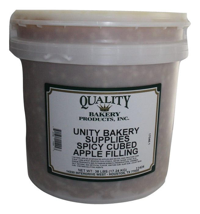 Quality Spicy Cubed Apple Turnover, Donut, Cake & Pastry Filling-20 pound