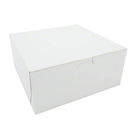 9X9X4 Lock Corner Bakery Box (200) count