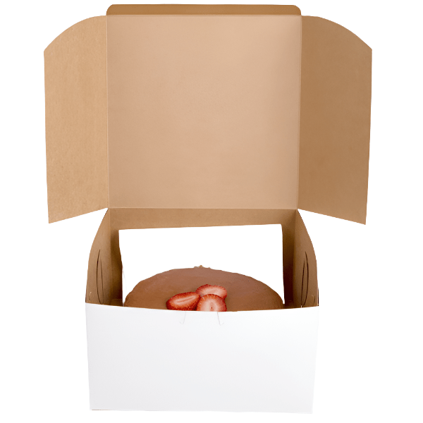 9X9X5 in Locking Corner Bakery Box 100 Count