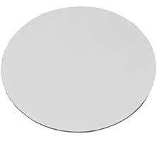 8" Circle pad Southern Champion 1109 Mottled Corrugated Uncoated Single Wall Cake, White