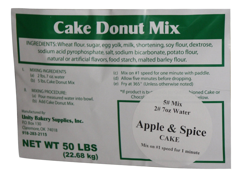 Apple & Spice Cake Donut Mix for (40 Bags or More Bulk Orders)