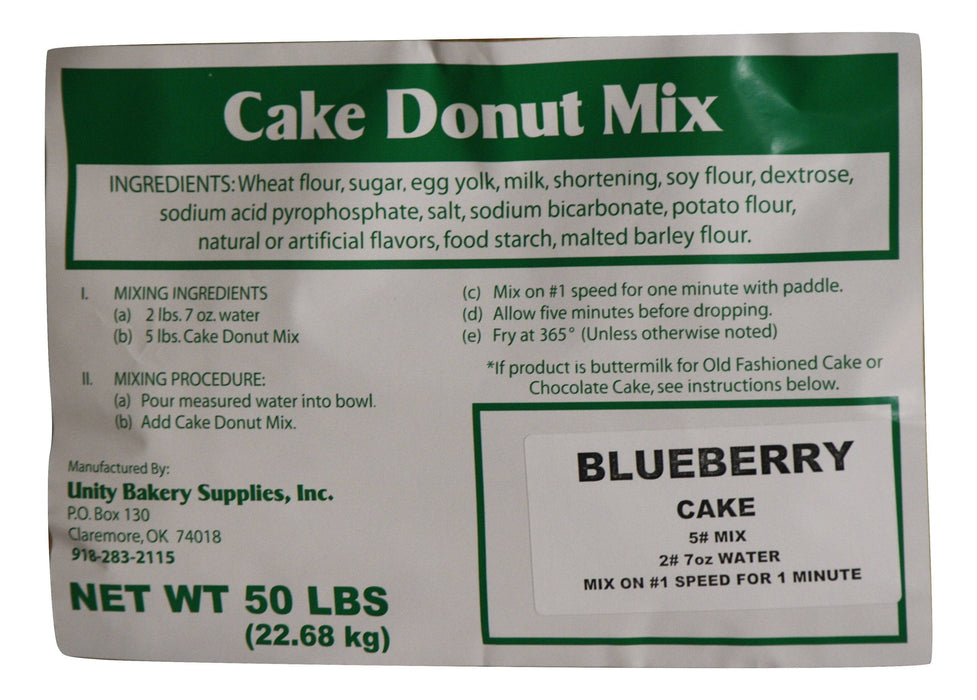 Blueberry Cake Donut Mix 50#