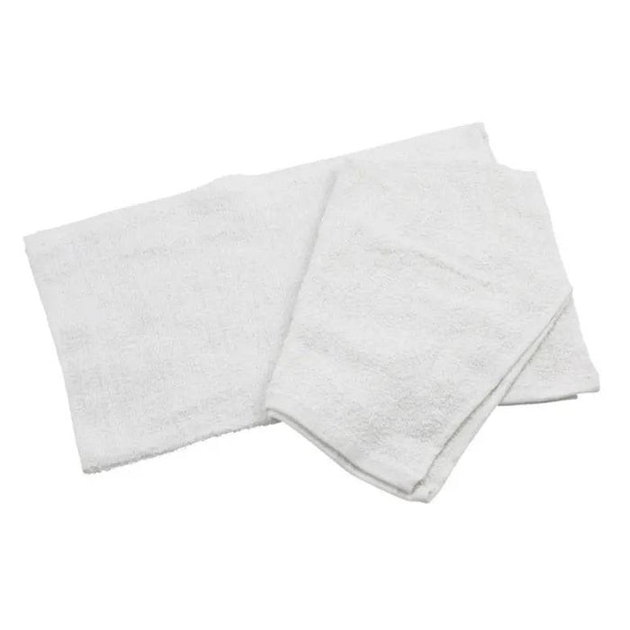 Winco BTW-30 White 16" x 19" Cotton Bar Towel (12pack)